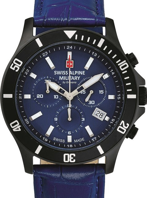 Swiss Alpine Military Chronograph, Quarz, Edelstahl, 42 mm, Herren - Bild 1