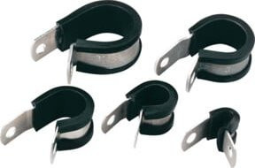 HellermannTyton Befestigungsschelle ALU8C-ALU-NABK aus Aluminium in Silber - Bild 1