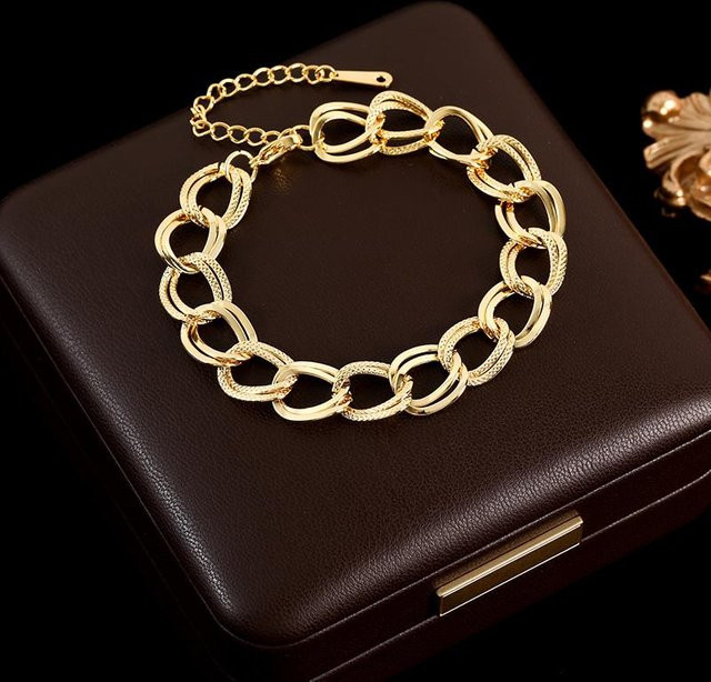 GANEMLY Armband, Edelstahl, vergoldet, Damen - Bild 1