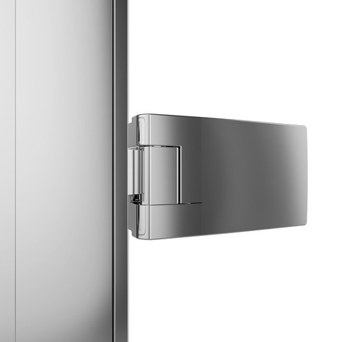 Schulte Duschwand Toura Ecklösung mit Pendeltür und Seitenwand, Farbe Silber, Glas Transparent, B/H: 100 x 200 cm - Bild 2