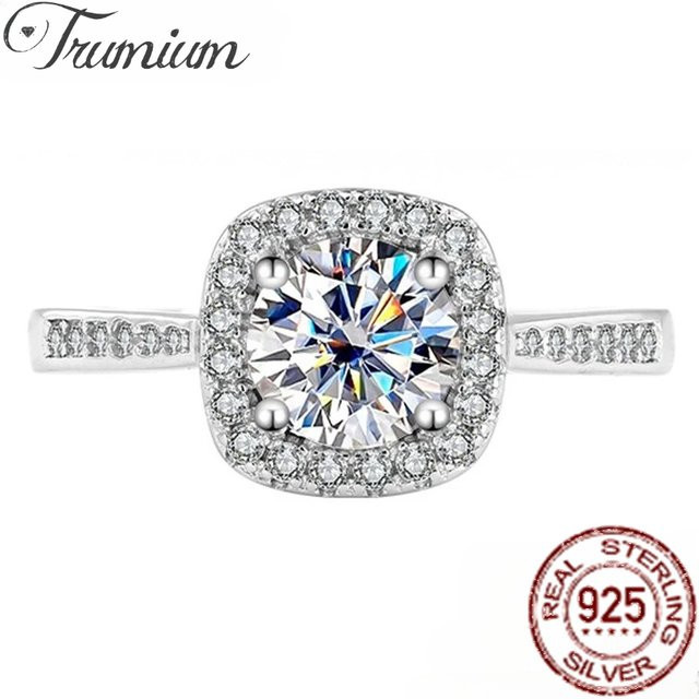 Trumium Eheringe, 925 Silber, Diamant, Damen - Bild 1