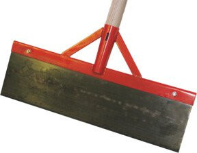 Stoßscharre aus Federstahl mit Stiel und Strebe, Breite: 50 cm - Bild 1