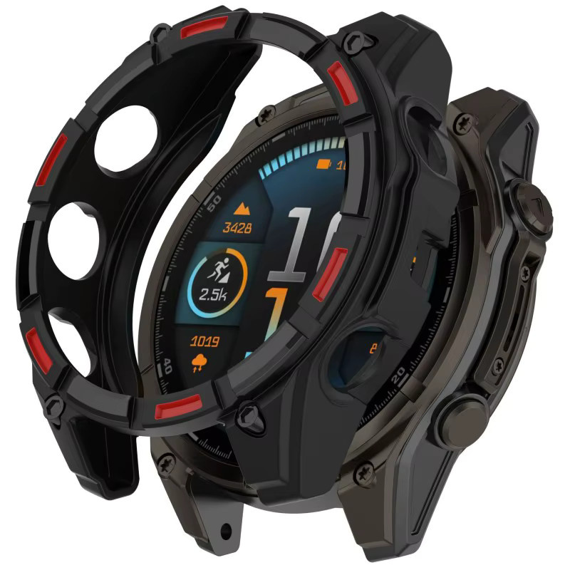 Smartwatch-Zubehör TPU-Gehäuse für Garmin Descent Mk3i 51 mm, Schwarz - Bild 4