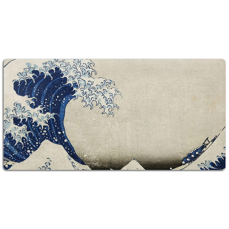 Tulup Schreibtischunterlage Japanische Kunst Desk Pad, Beige, B: 90 cm, T: 45 cm - Bild 2