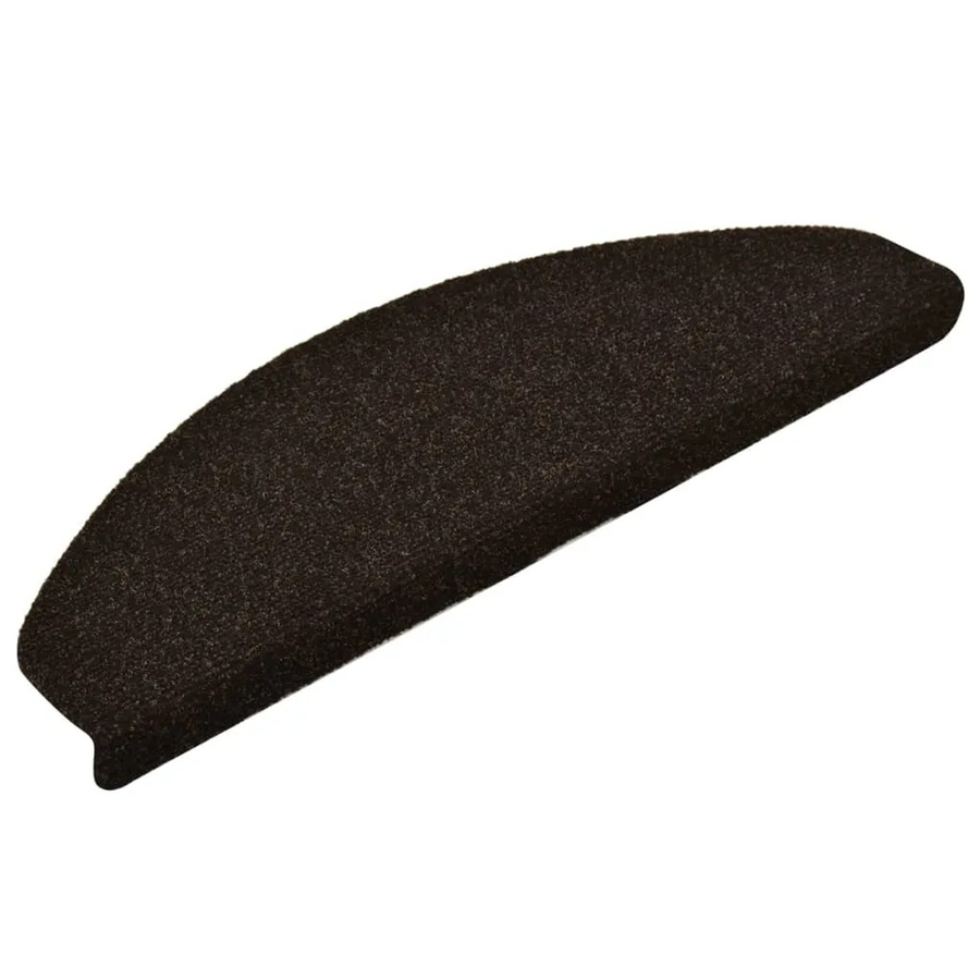 vidaXL Selbstklebende Treppenmatten aus Nadelvlies in Dunkelbraun, 15 Stück, rutschfest und geräuschdämmend, B: 65 cm, T: 21 cm, H: 4 cm - Bild 2
