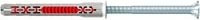 Fischer DuoXpand T Langschaftdübel aus Nylon und Stahl, Farbe: Grau/Rot, 50 Stück, Durchmesser: 10 mm, Länge: 80 mm - Bild 1