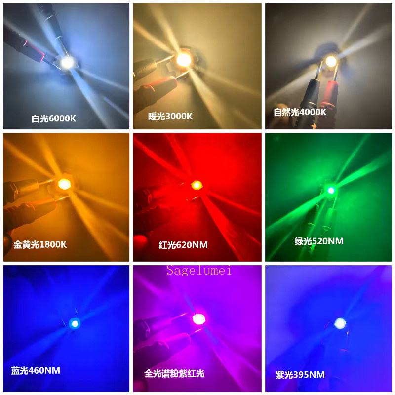 SAGE LU MEI LED-Lichtperlen mit 20 mm Lampenplatine, 5 V USB-LED-Lichtquellenplatine, 3 W, Farben: Weiß, Rot, Grün, Blau, Lila, Rosa, Multicolour - Bild 3