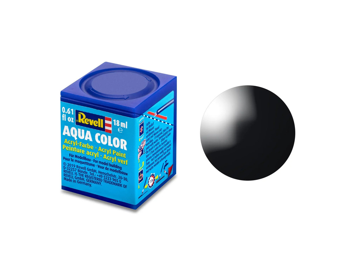Revell Aqua Color Schwarz, 18ml - Bild 3