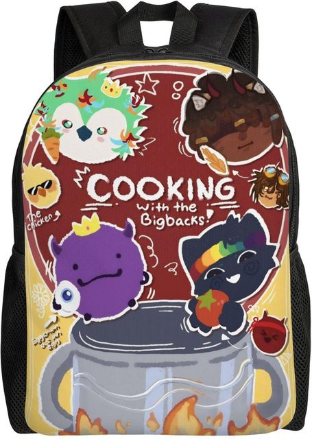 Wemmbu FlameFrags SpokeIsHere Rucksack aus Canvas in Multicolour für Herren, Damen und Teenager - Bild 1