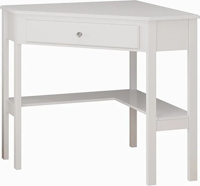 Vicco Eckschminktisch Velto Weiß mit Schublade B/T/H: 75 x 76,8 x 71,6 cm - Bild 1