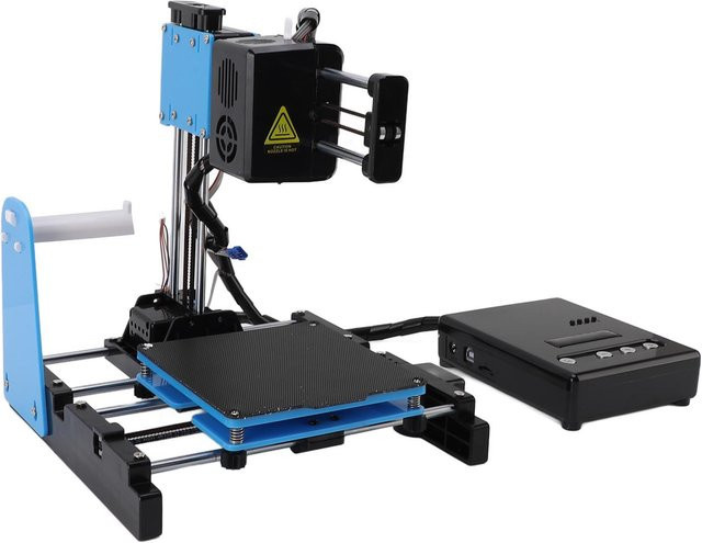 Aimo FDM 3D-Drucker für Anfänger und Kinder, Hochgeschwindigkeits-3D-Druckmaschine für PLA-Filament, Schwarz, Druckvolumen: 10 x 10 x 10 cm - Bild 1