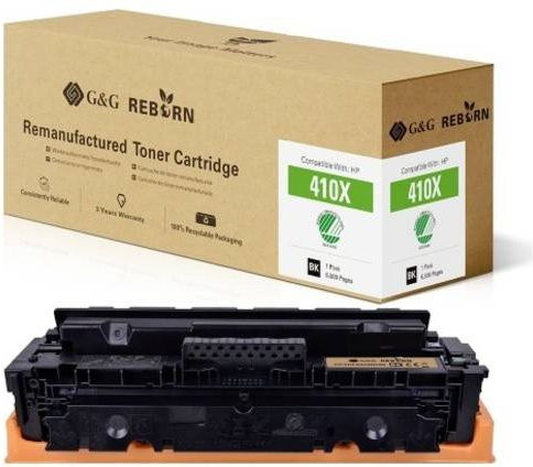 G&G Toner Cartridge Schwarz kompatibel mit HP 410X, remanufactured, 6500 Seiten - Bild 1