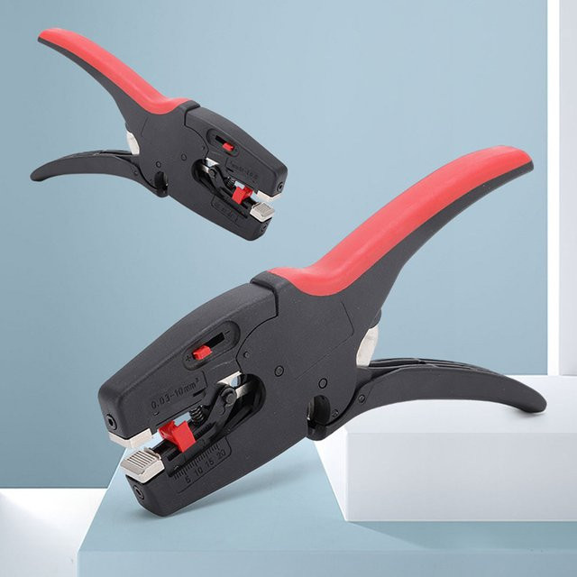 WOZOBUY Automatische Abisolierzange für Kabel und Draht, Bereich 0,03–10 mm2, Multifunktionale Kabelschneidezange für Elektriker - Bild 1