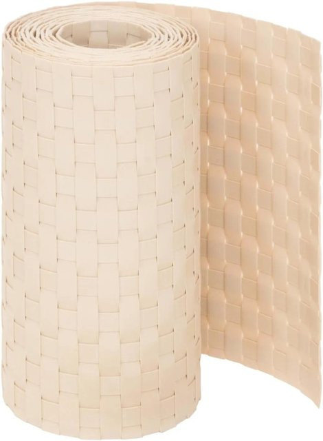 Jardinion Sichtschutzstreifen Beige Blickdicht, Breite: 19 cm, Länge: 250 cm, Stärke: 2,4 mm - Bild 1