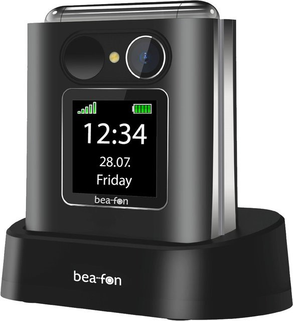 Beafon Fold10 LTE Seniorenhandy in Schwarz/Silber mit Bluetooth und 4G/LTE - Bild 1