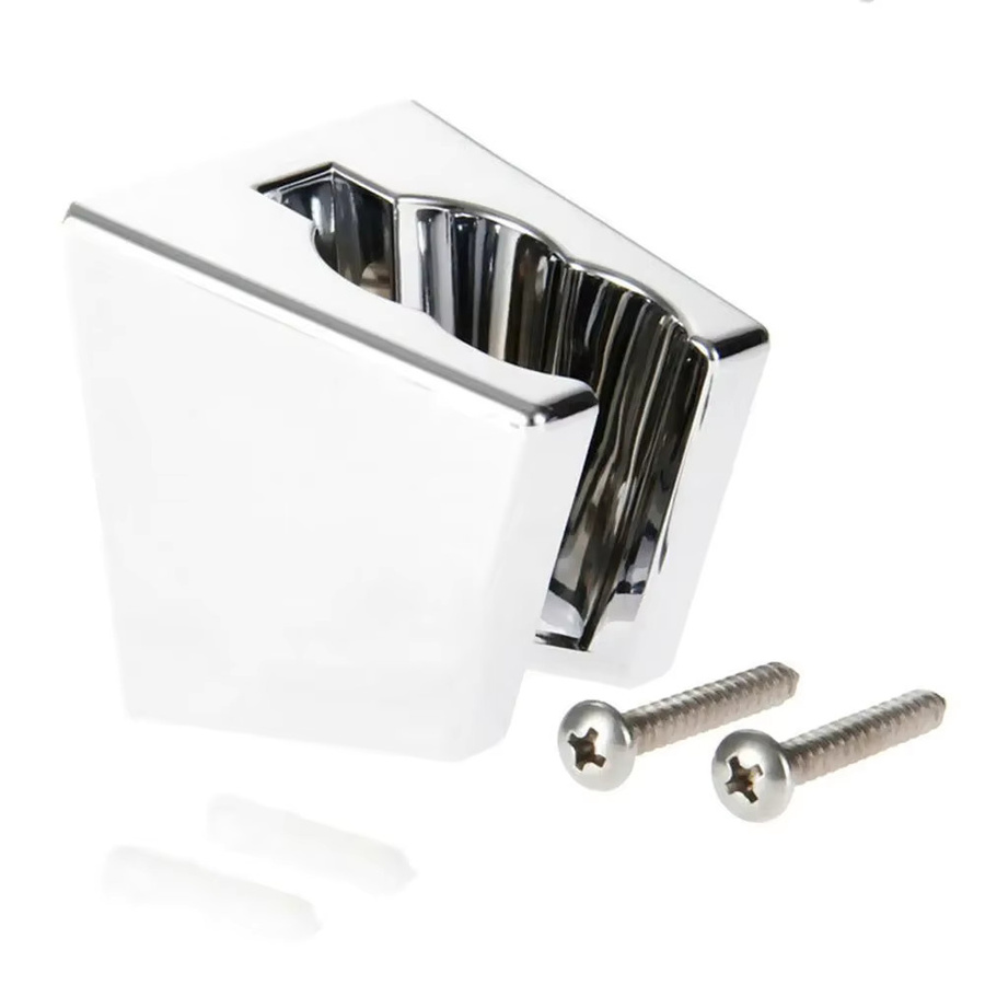 Wandmontierte Duschkopf Halterung in Silber zur Befestigung von Duschsprinklern und Wasserhähnen - Bild 2