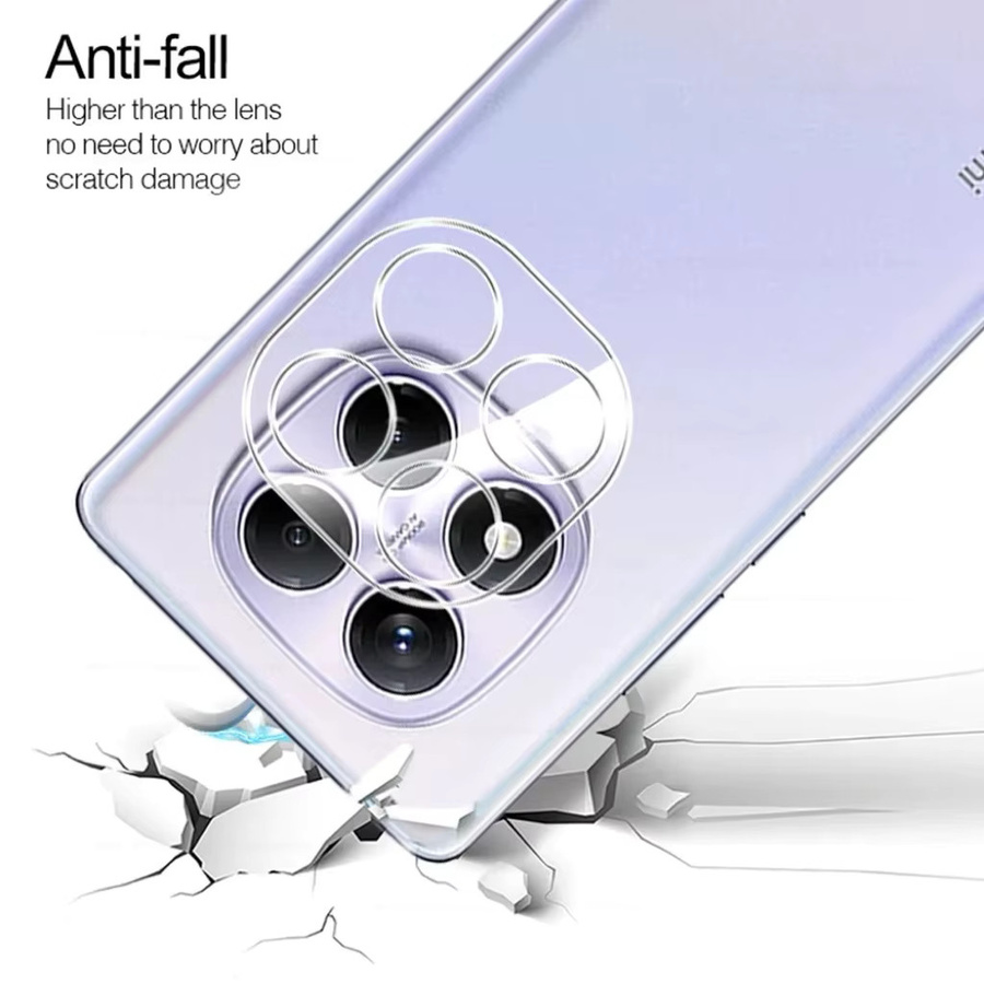 2 Stück Xiaomi Redmi Note 14 15 Pro Plus Kameraschutz aus gehärtetem Glas, transparent, Rückseitige HD-Objektivschutzfolien - Bild 4