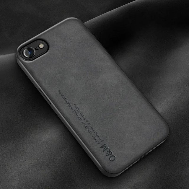 Luxus Magnetische Lederhülle für Apple iPhone 6 6S 7 8 Plus 5 5S SE SE2 SE3 in Schwarz - Bild 1