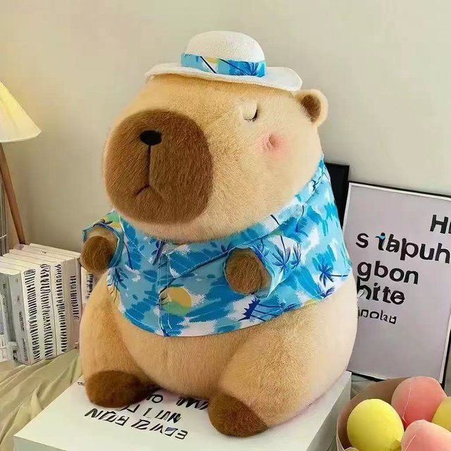 Yiran toy Capybara Plüschtier, 23cm, Braun - Bild 1