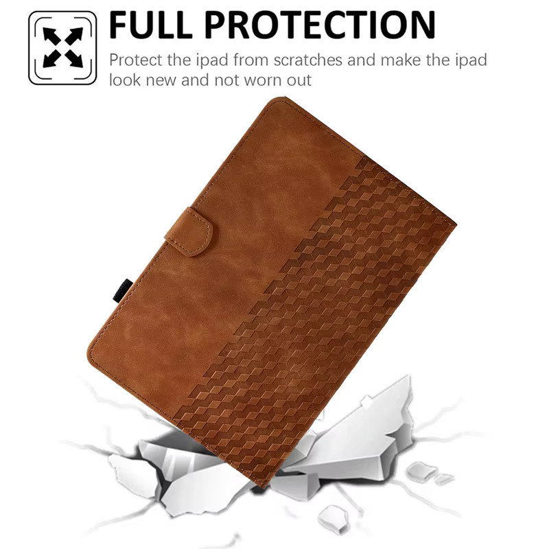 Luxus Brieftaschen-Hülle für Samsung Galaxy Tab A11 8,7 Zoll in Rot und Braun - Bild 5