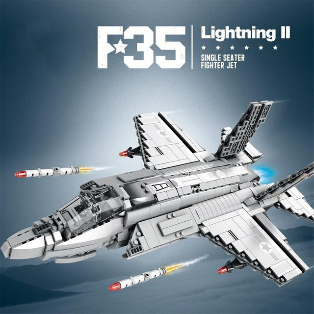 Linyi toy Konstruktionsset Flugzeug Jäger ab 14 Jahren - Bild 1