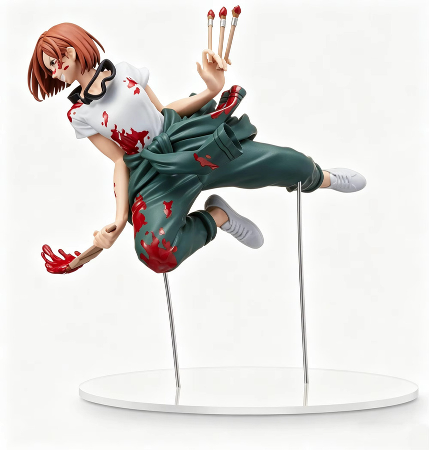 Bandai Jujutsu Kaisen Graffiti Battle Actionfiguren, Fushiguro Megumi, Kugisaki Nobara, Kunststoff, Bunt / Mehrfarbig - Bild 2