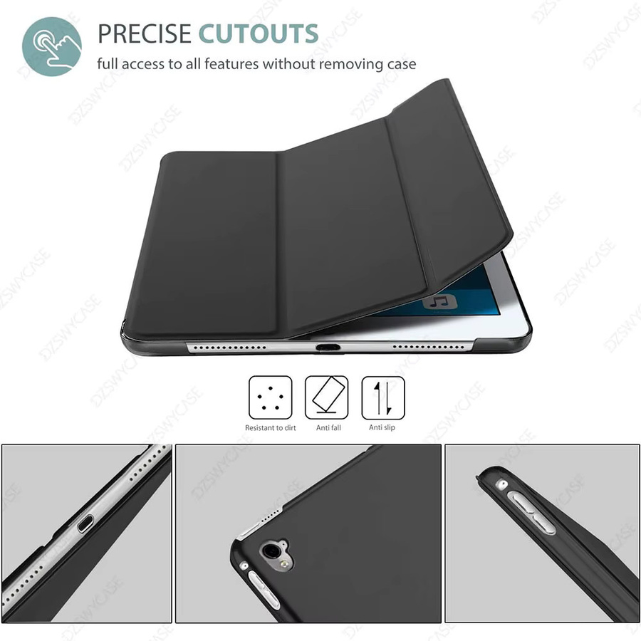 DZSWYCASE Schutzhülle für iPad 9./8./7. Generation 10,2 Zoll, iPad Air 3. Generation 10,5 Zoll 2019 und iPad Pro 10,5 Zoll 2017 mit Auto-Sleep-Wake-Funktion in Pink oder Black - Bild 4