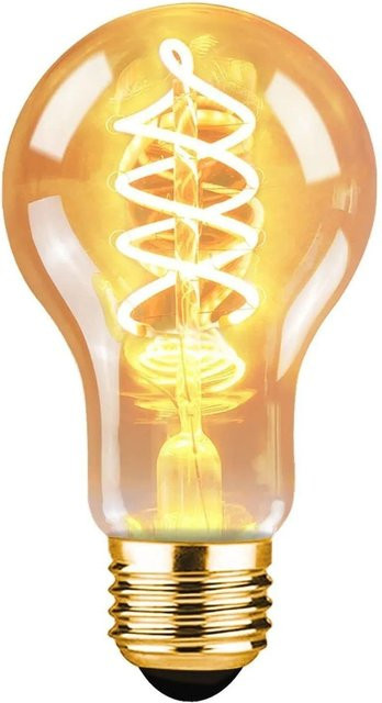 NETTLIFE LED Filament Leuchtmittel Retro aus Glas, E27, Warmweiß, Transparent - Bild 1
