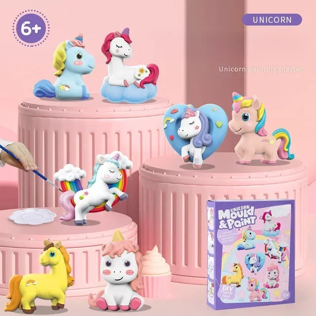 MYGVN Kreatives DIY Gipsformen-Set, Einhorn, Tiere, ab 6 Jahren - Bild 1
