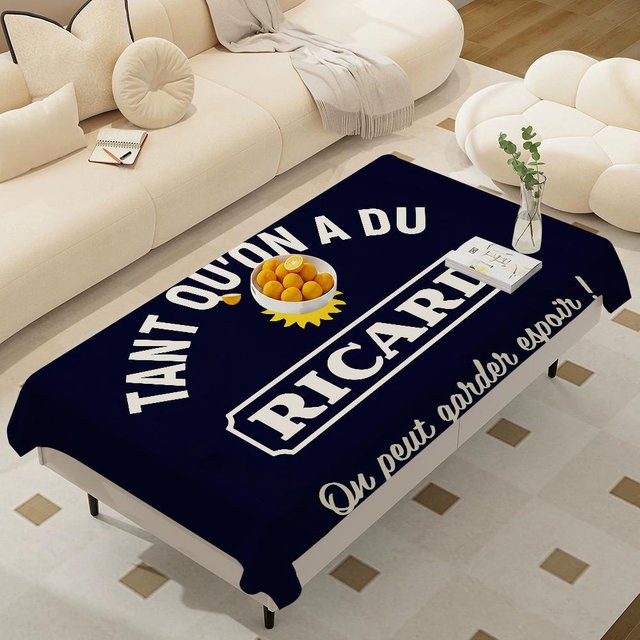 Ricard Tischdecke von JMG Household Supplies aus Polyester in Blau, fleckenresistent und waschbar, B/T: 100 x 160 cm - Bild 1