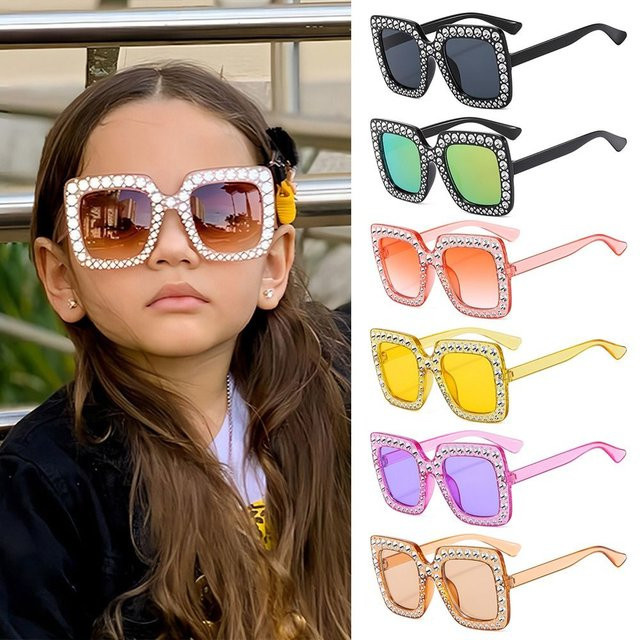 Gootrades Sonnenbrille Kinder, quadratisch, Vollrand, Kunststoff - Bild 1