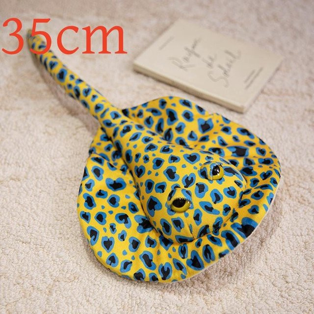 Yiran toy Plüsch-Spinnenspielzeug, Schwarz, Leoparden-Rochen-Print, Kuscheltier - Bild 1