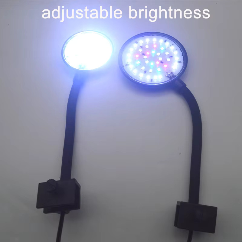 TUNFAN USB Aquarium LED-Lampe als dimmbare Klemmleuchte in Schwarz für Fischbecken und Wasserpflanzen - Bild 5