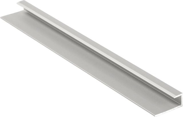 Grosfillex Einfassprofil GX Wall+ aus Aluminium in Silber, B: 2600 mm, H: 18 mm, T: 6 mm - Bild 1