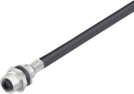 Weidmüller Sensor-Aktor-Einbausteckverbinder M12 Stecker in Schwarz, 8-polig - Bild 1