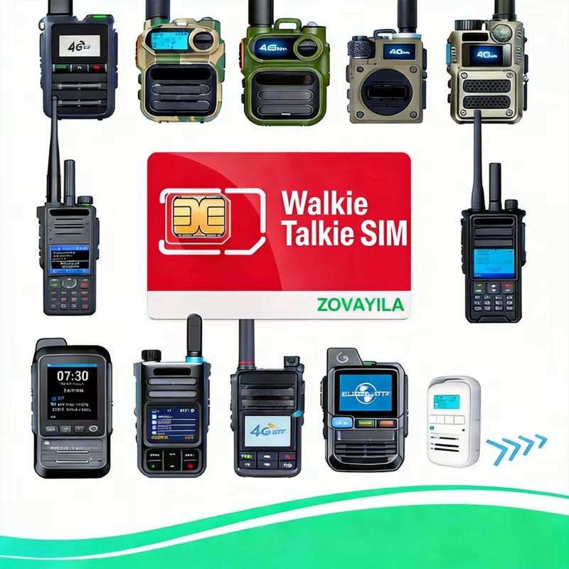 ZOVAGOLO 3-in-1 SIM-Karte für Walkie-Talkies mit 1GB Datenvolumen für 360 Tage ohne Vertrag für globale PTT-Funkgeräte wie BQ-889 - Bild 2