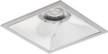 Brumberg 40643163DA LED-Einbauleuchte quadratisch in Silber und Weiß, dimmbar, Warmweiß - Bild 1