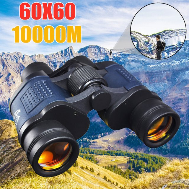 Professionelles HD 60x60 Fernglas mit Nachtsicht für Jagd, Outdoor und Militär in Schwarz - Bild 1
