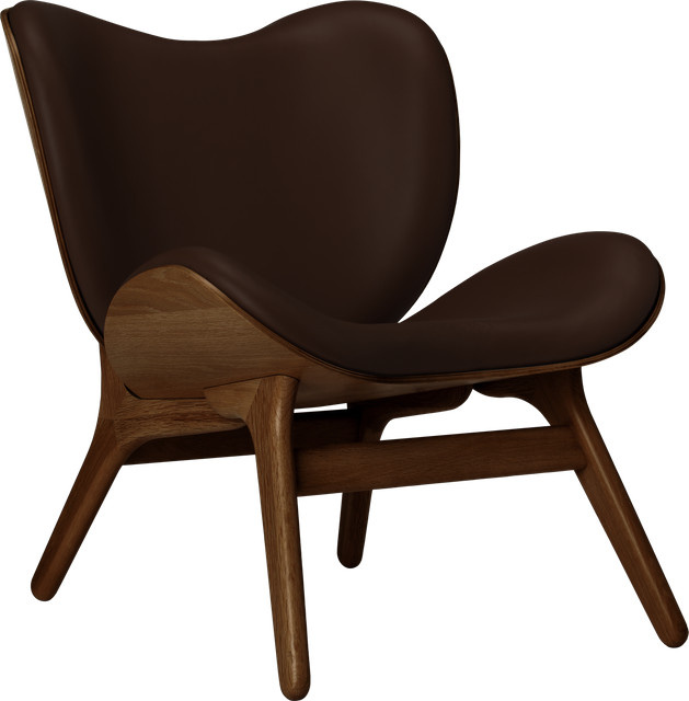 UMAGE A Conversation Piece Sessel in Braun mit Eichenholzgestell und Stoffbezug - Bild 1