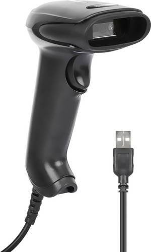 Manhattan 2D LED-Barcodescanner schwarz mit 320mm Scanreichweite und 1,4m USB-A-Kabel für 1D und 2D Barcodes - Bild 1