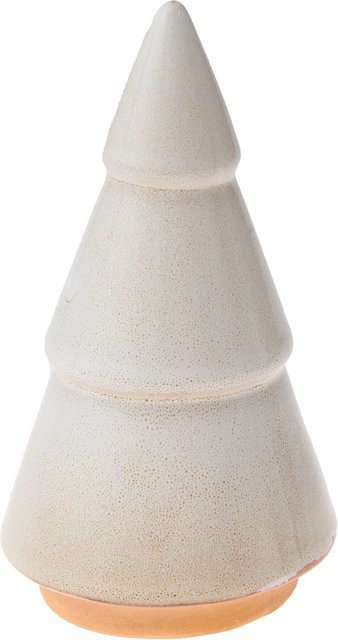 Rico Design Porzellan Tannenbaum in Altweiß für Weihnachten, Höhe: 15,0 cm, Breite: 8,0 cm, Tiefe: 15,0 cm - Bild 1