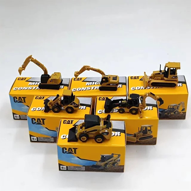 Diecast DM Mini Bagger Schaufel Lkw Bulldozer Modell, Metall, ab 8 Jahren - Bild 1
