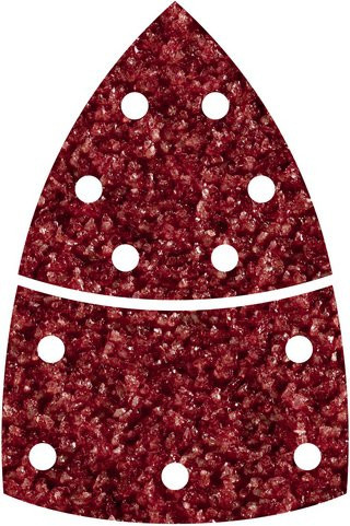 Wolfcraft Schleifblatt Set für Multischleifer, 10 Stück, rot - Bild 1