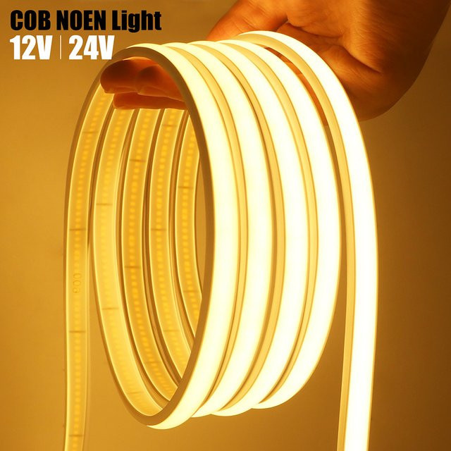 KISUFU COB LED Neon Streifen Licht IP68 wasserdicht, weiß, 320 LED High Density, RA90 - Bild 1