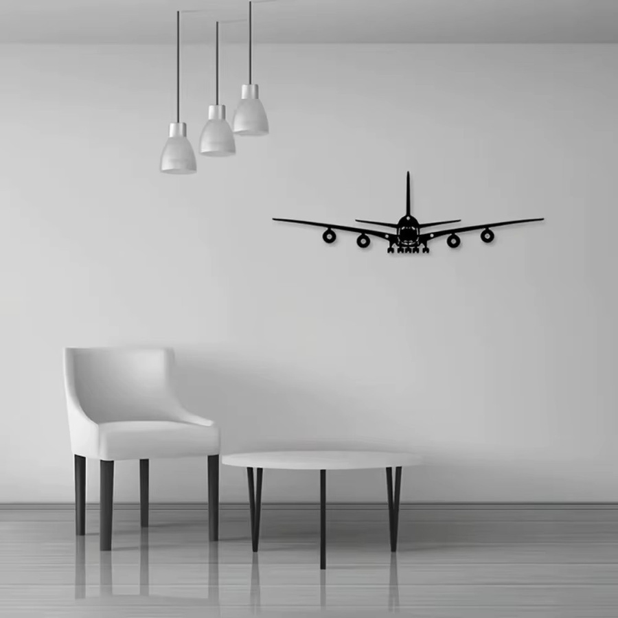 CIFBUY Boeing Flugzeug Metall-Wandkunst in Schwarz - Bild 3