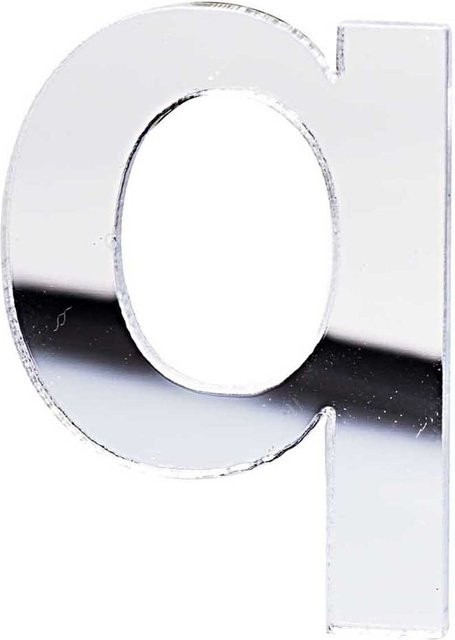 Rico Design Spiegel Kleinbuchstabe Q mit Klebebefestigung - Bild 1