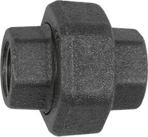 Riegler Verschraubung 330 flachdichtend Rp 1/2 in Schwarz und Grau aus Stahl - Bild 1