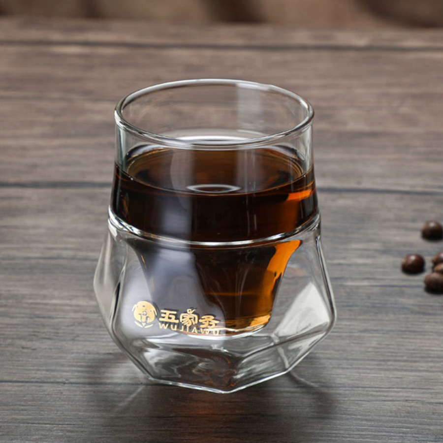 ACRDDK Doppelwandige Espressotassen aus Glas in Transparent mit hängendem Ohr - Bild 3