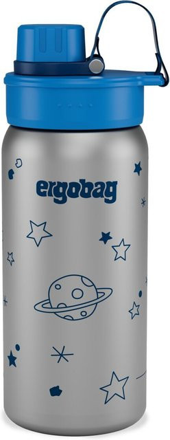 ergobag Edelstahl Trinkflasche Kollektion 2026 Sterne in Blue/Silver, 0,7 l - Bild 1