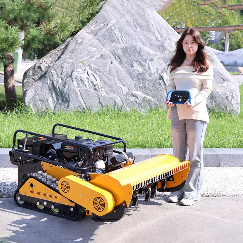 AIWEIYA All-Terrain Rasenmäher mit Fernbedienungssystem in Gelb, CE-EPA-zugelassener Profi-Rasenmäher für industrielle Anwendungen - Bild 3